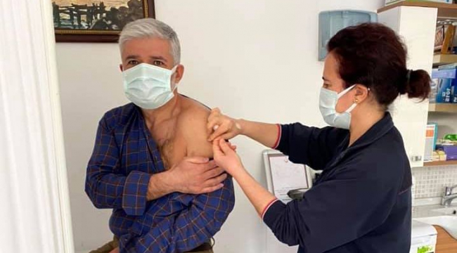 Afyon'da 2.doz aşılar vurulmaya başlandı