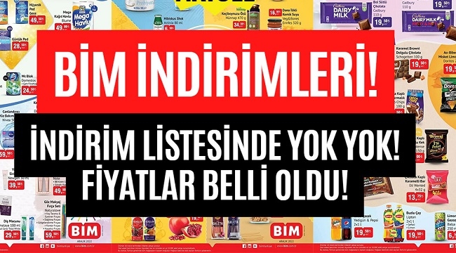 İŞTE BİM'DEN SON İNDİRİMLİ KATALOG!..